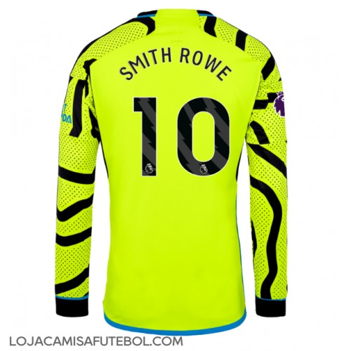 Camisa de Futebol Arsenal Emile Smith Rowe #10 Equipamento Secundário 2023-24 Manga Comprida